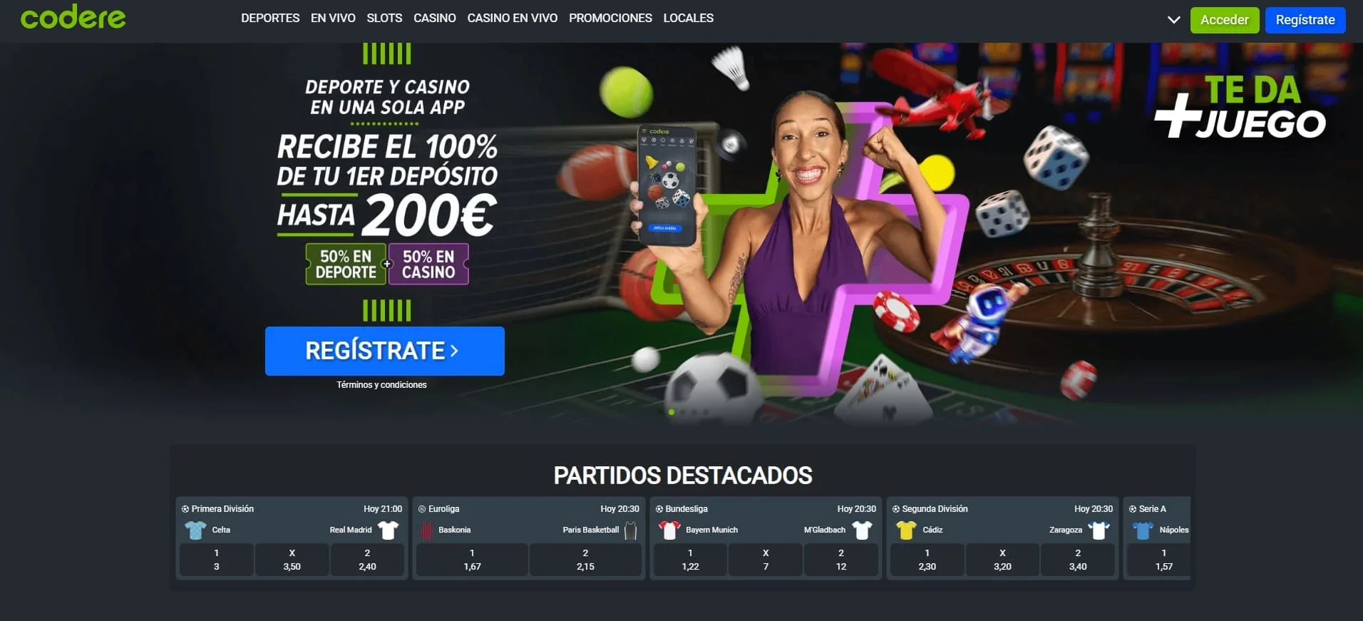código promocional codere