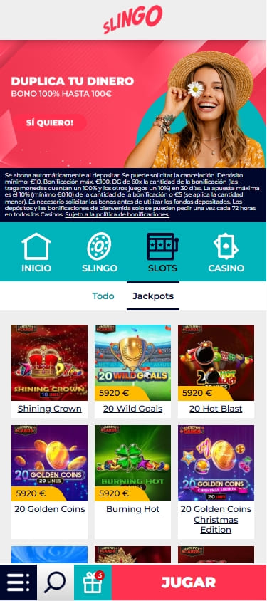 slingo casino casino legal españa