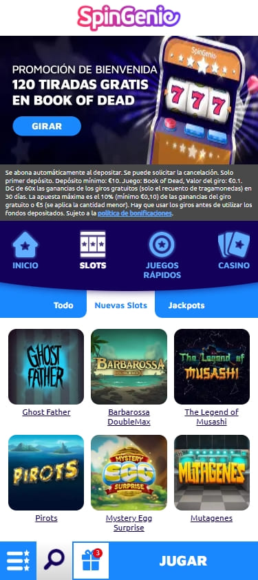 spin genie casino nuevo casino online