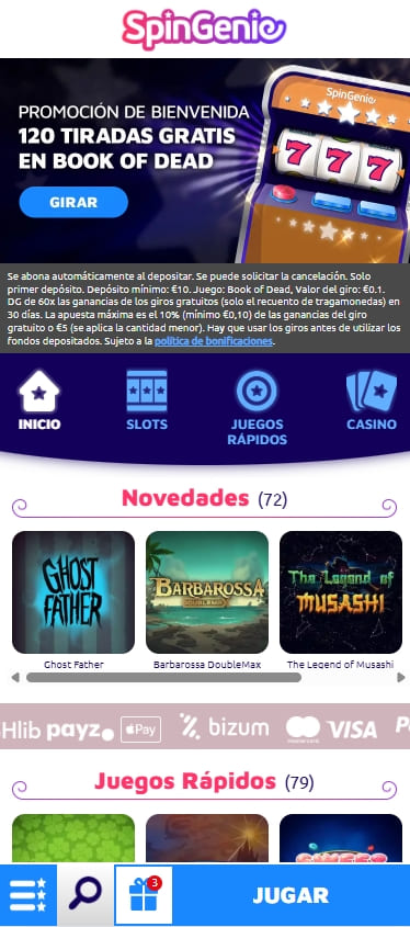 spin genie casino casino legal españa